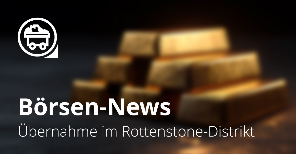 Goldbarren als Symbol für Börsen-News zur Übernahme im Rottenstone-Distrikt durch Inspiration Energy.