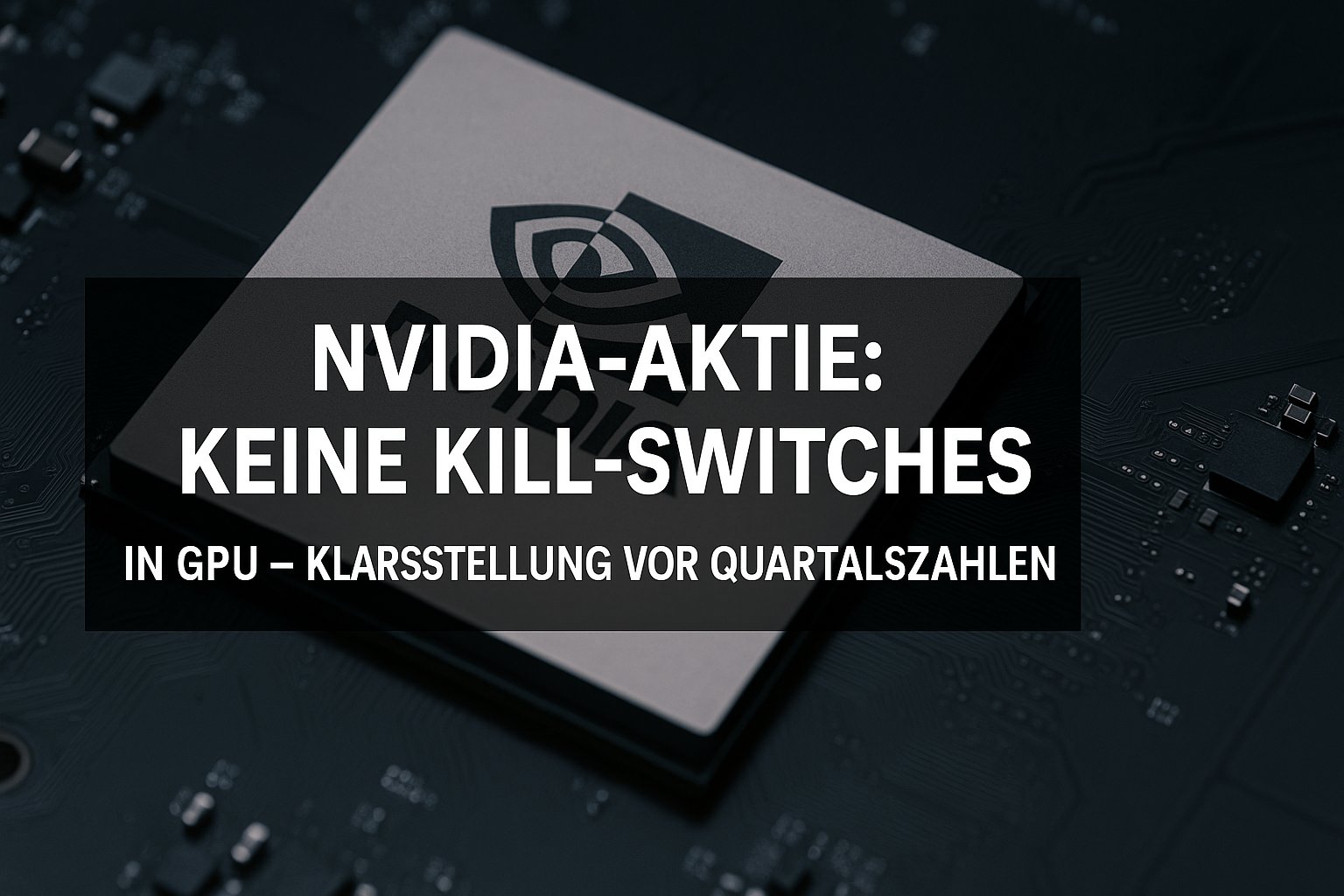 NVIDIA-Aktie: Keine Kill-Switches in GPUs vor Quartalszahlen