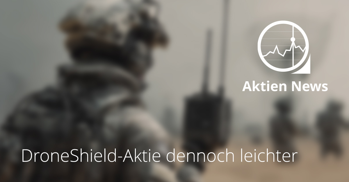 Soldat nutzt ein tragbares Counter-Drone-System zur Abwehr unbemannter Fluggeräte im Einsatzgebiet