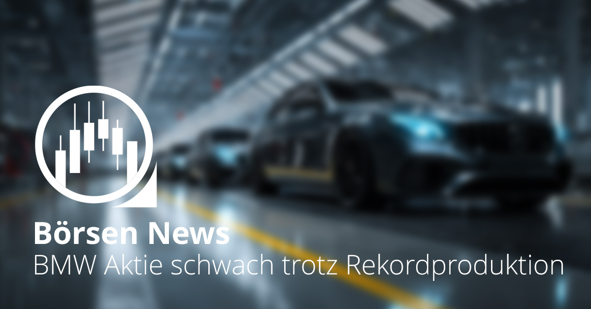 Fertigungshallen eines BMW-Werks in Deutschland mit laufender Automobilproduktion