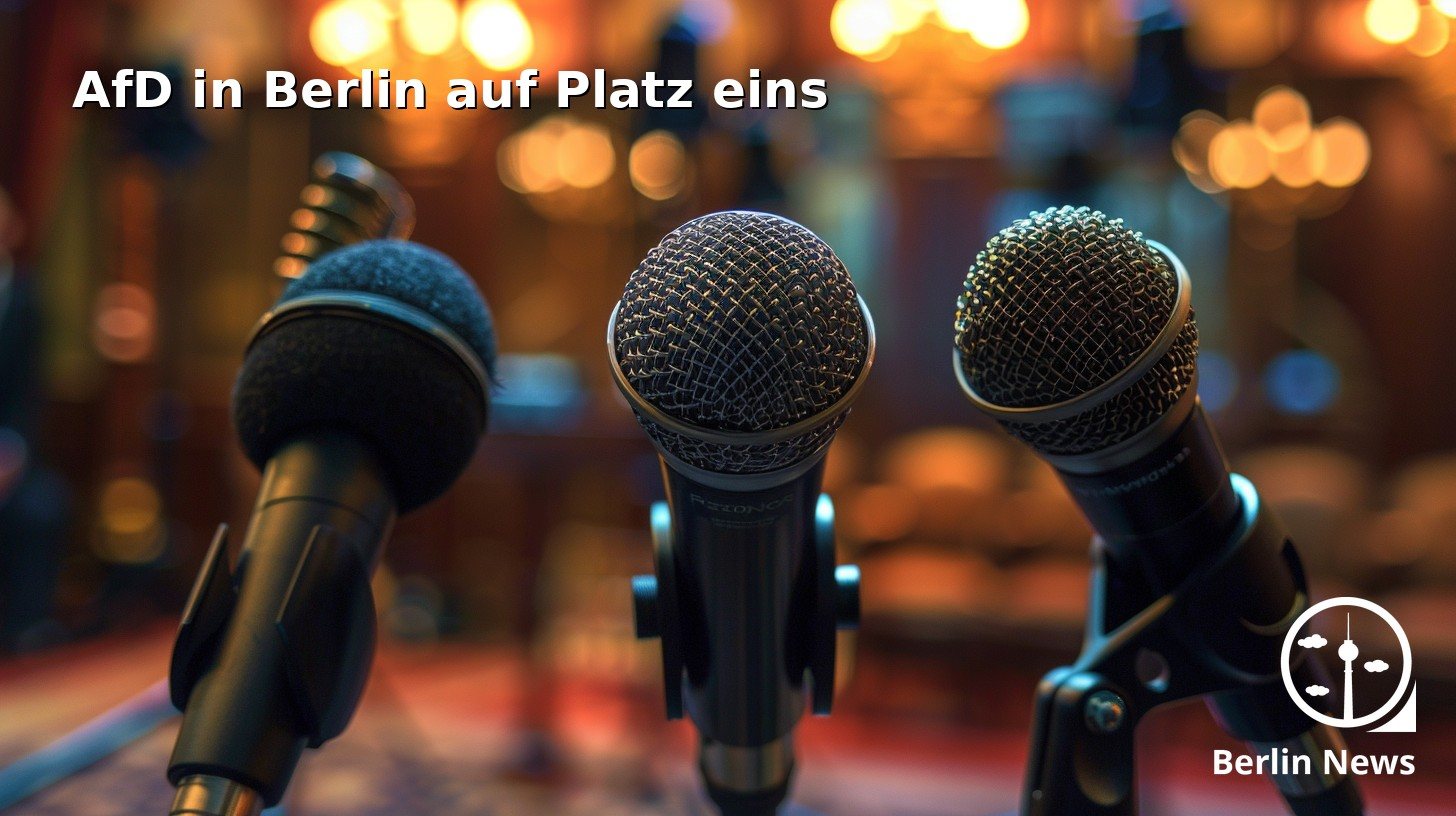 AfD führt Umfrage in Berlin vor CDU und Linke an